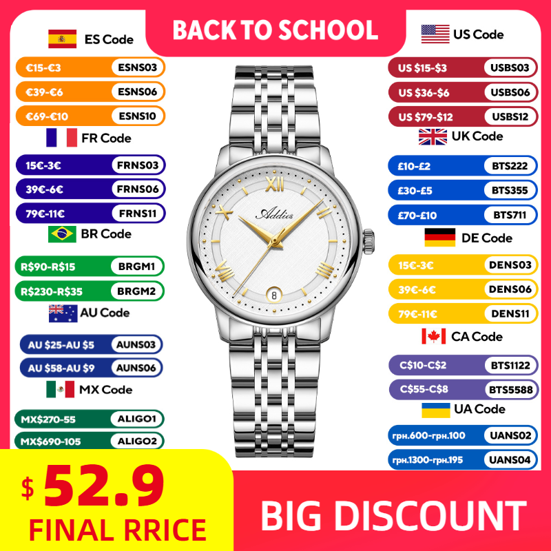 Luxury Watch Japanese - ADDIES Elegant Quartz Ladies Watches Luxury