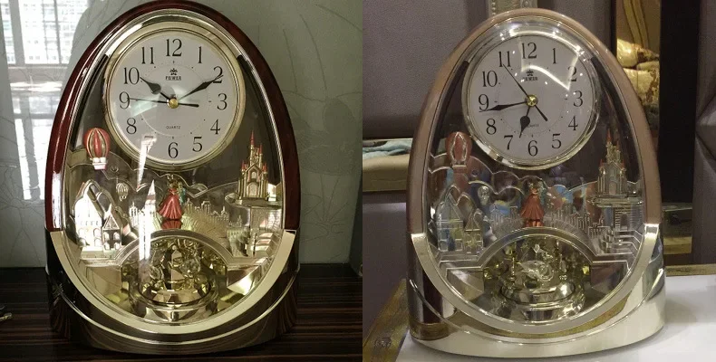 Table Watch Luxury - Table Watch Desk Clock Vintage Wood