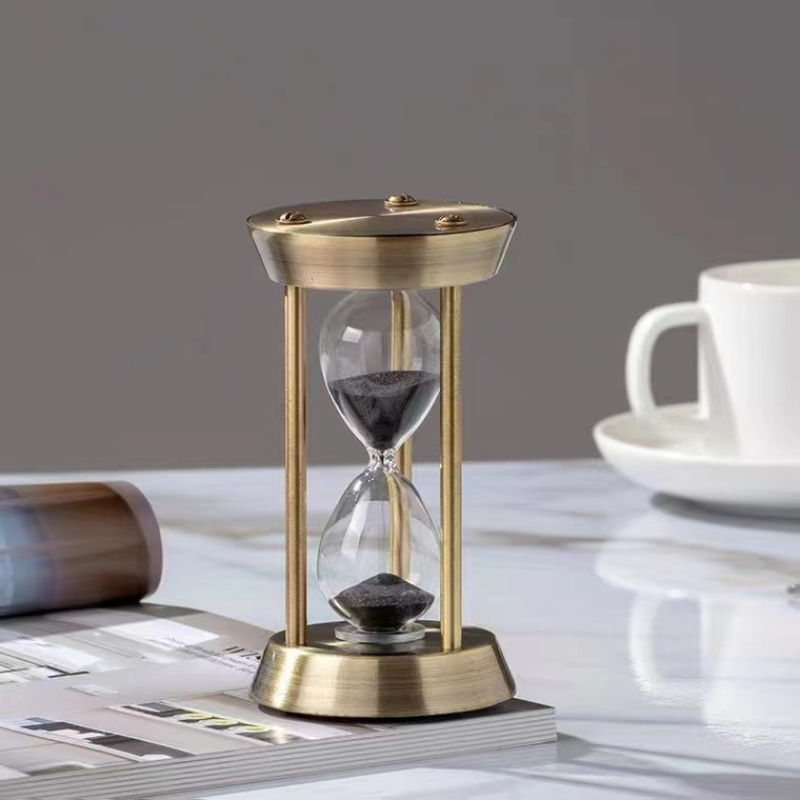 Table Watch Luxury - Living Room Metal Three Pillar Timer