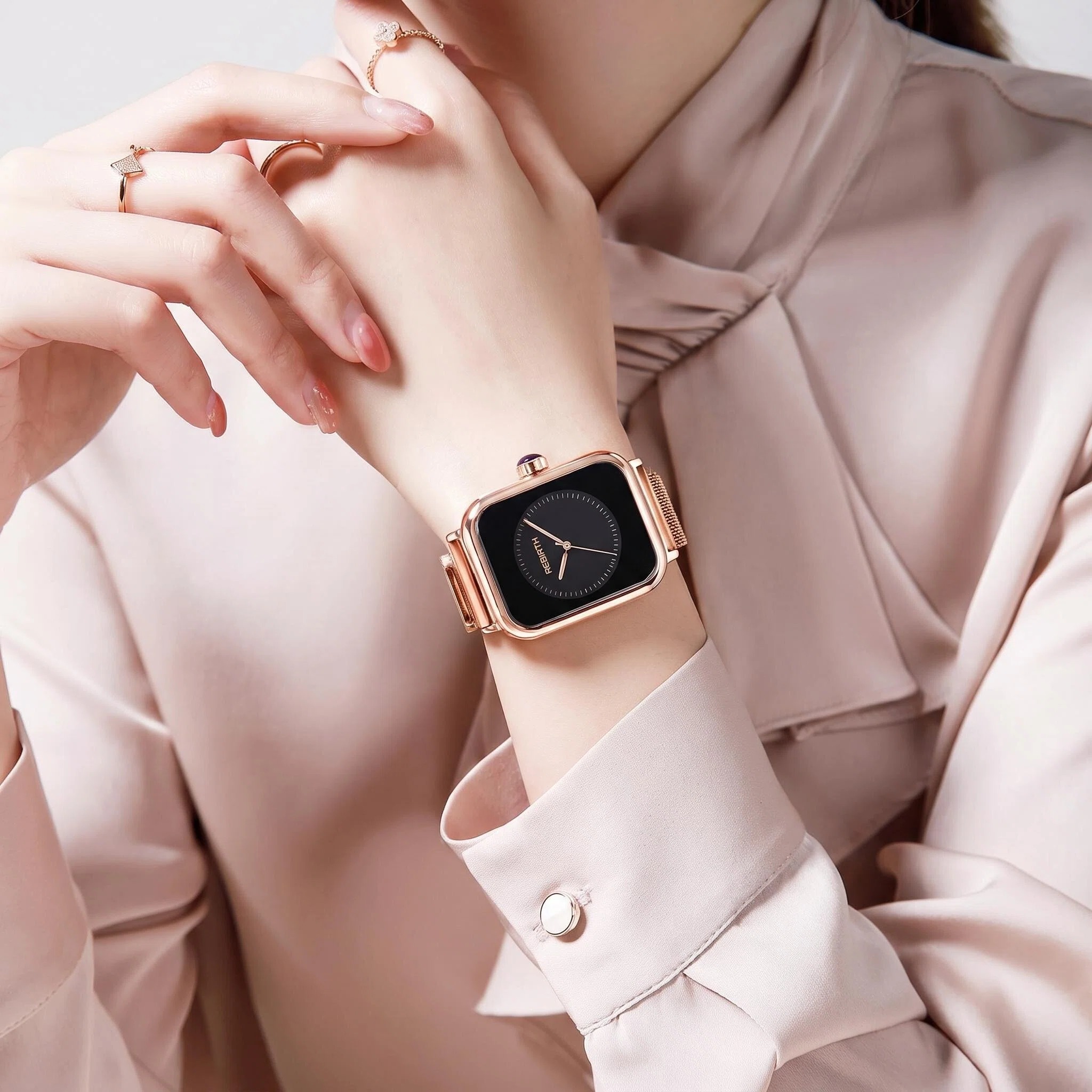 Light Luxury Square Women's Wa - Luxury Watch Black review and price