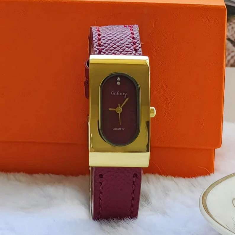 Luxury Ladies Brand Women Watc - Luxury Watch With Leather Strap review and price