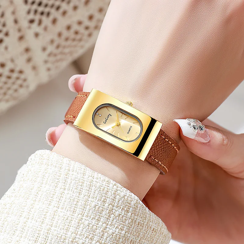Luxury Ladies Brand Women Watc - Luxury Watch With Leather Strap review and price