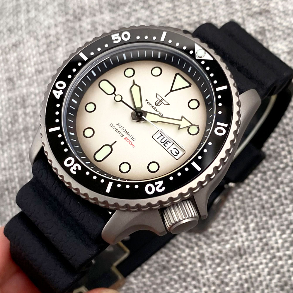 Tandorio 41mm NH36 Titanium Bl - Titanium Sport Watch review and price