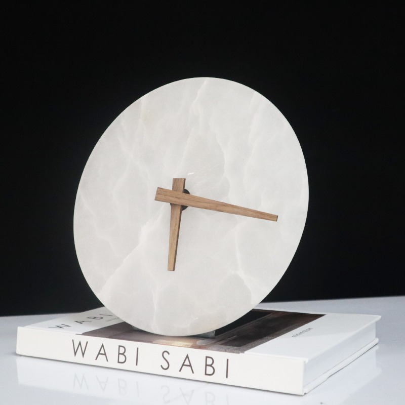 Marble Table Clock Decorative  - Table Watch Luxury review and price