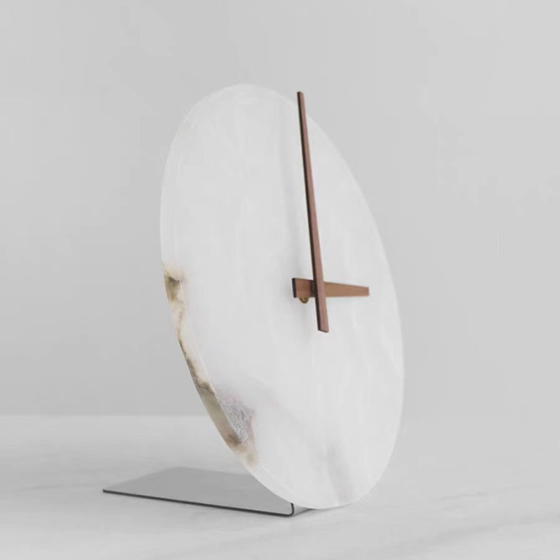 Marble Table Clock Decorative  - Table Watch Luxury review and price