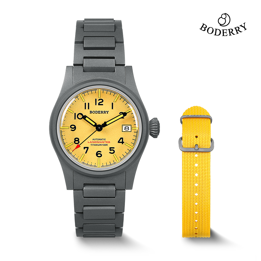 Boderry LANDMASTER Field Titan - Titanium Sport Watch review and price