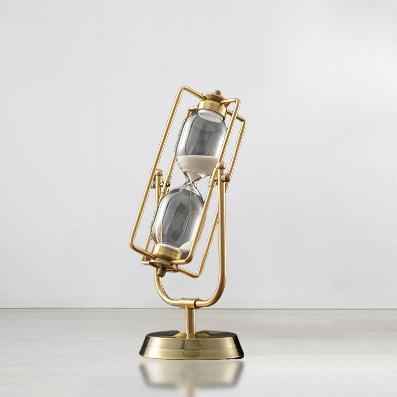 Glass Hourglass Ornament Golde - Table Watch Luxury review and price