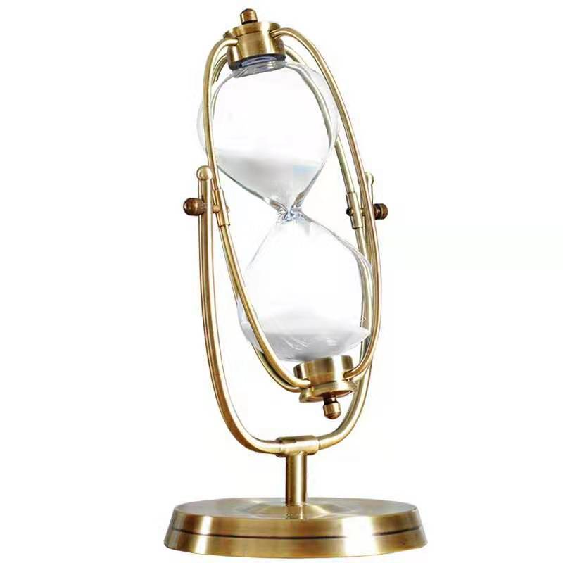 Glass Hourglass Ornament Golde - Table Watch Luxury review and price
