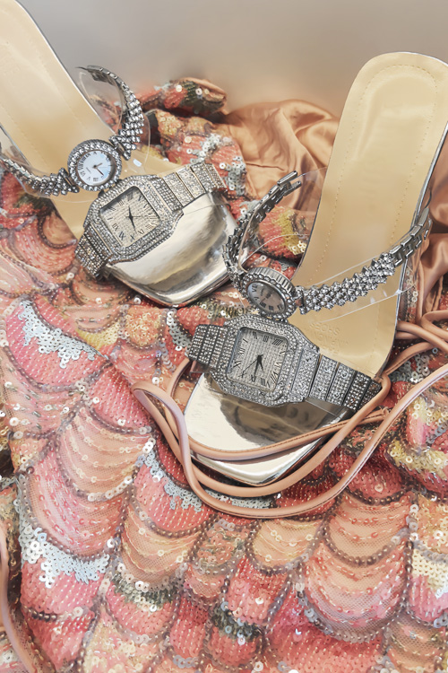 Original design Crystal watch  - Luxury Watch With Leather Strap review and price