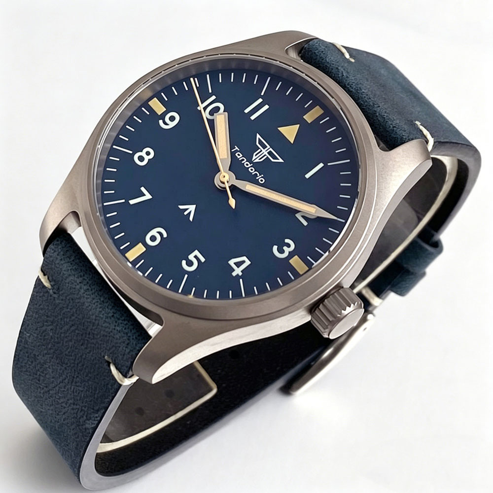 Tandorio 39mm AR Sapphire Tita - Titanium Sport Watch review and price