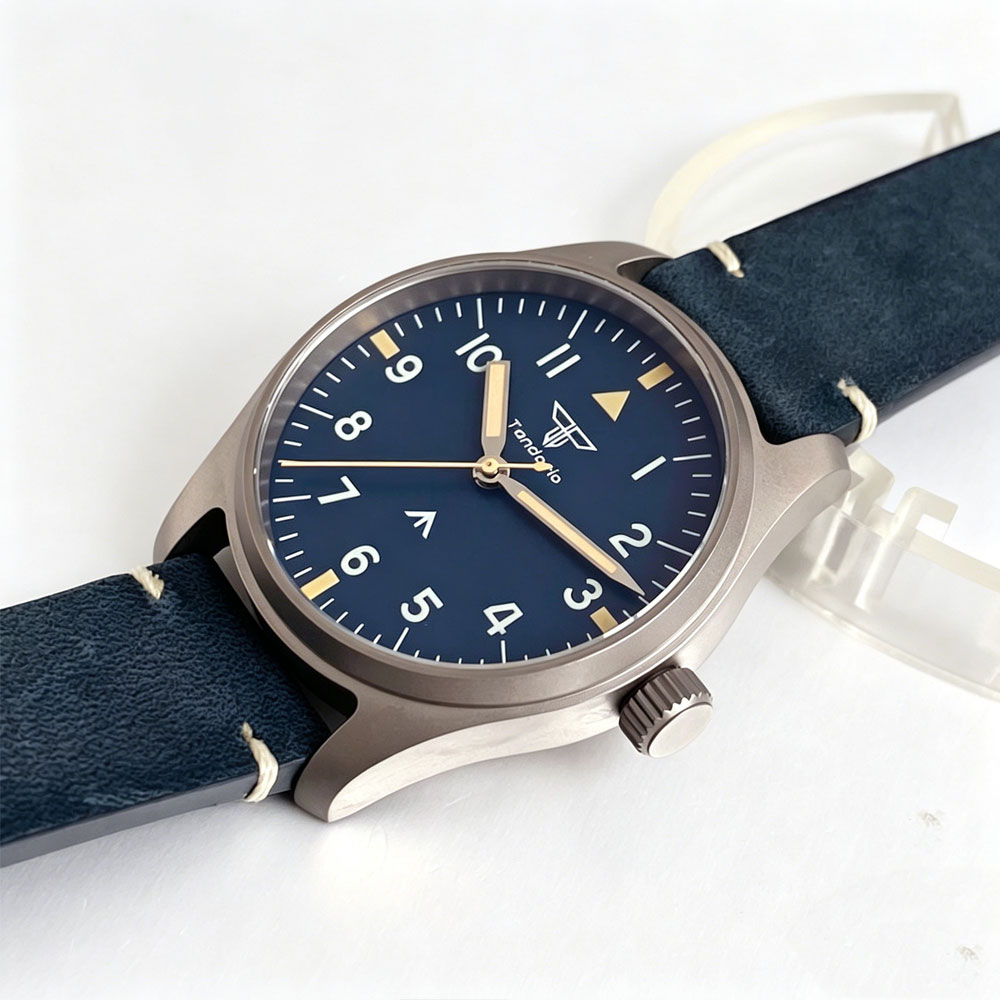 Tandorio 39mm AR Sapphire Tita - Titanium Sport Watch review and price
