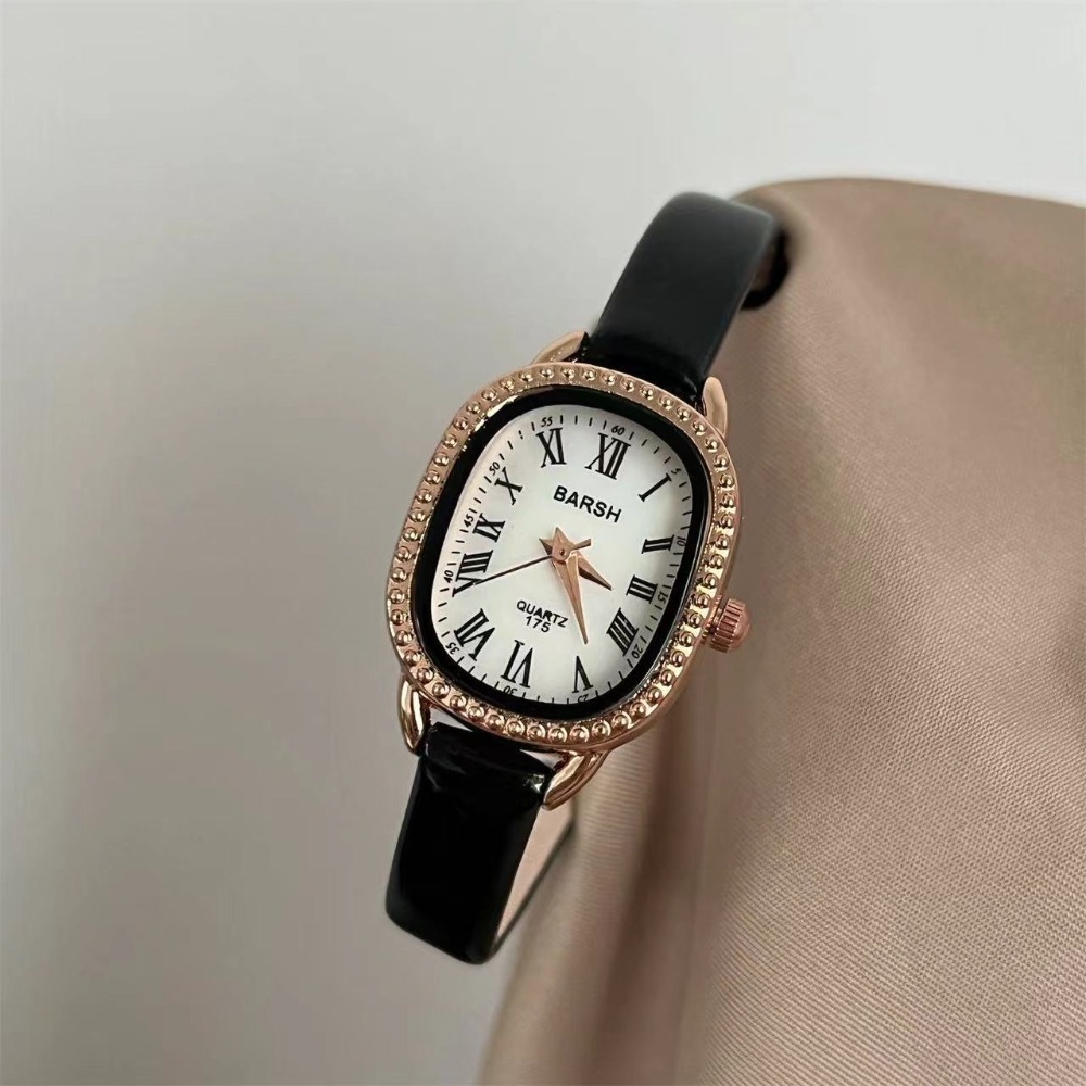 Famous Brand Women Diamond Ova - Luxury Watch With Leather Strap review and price