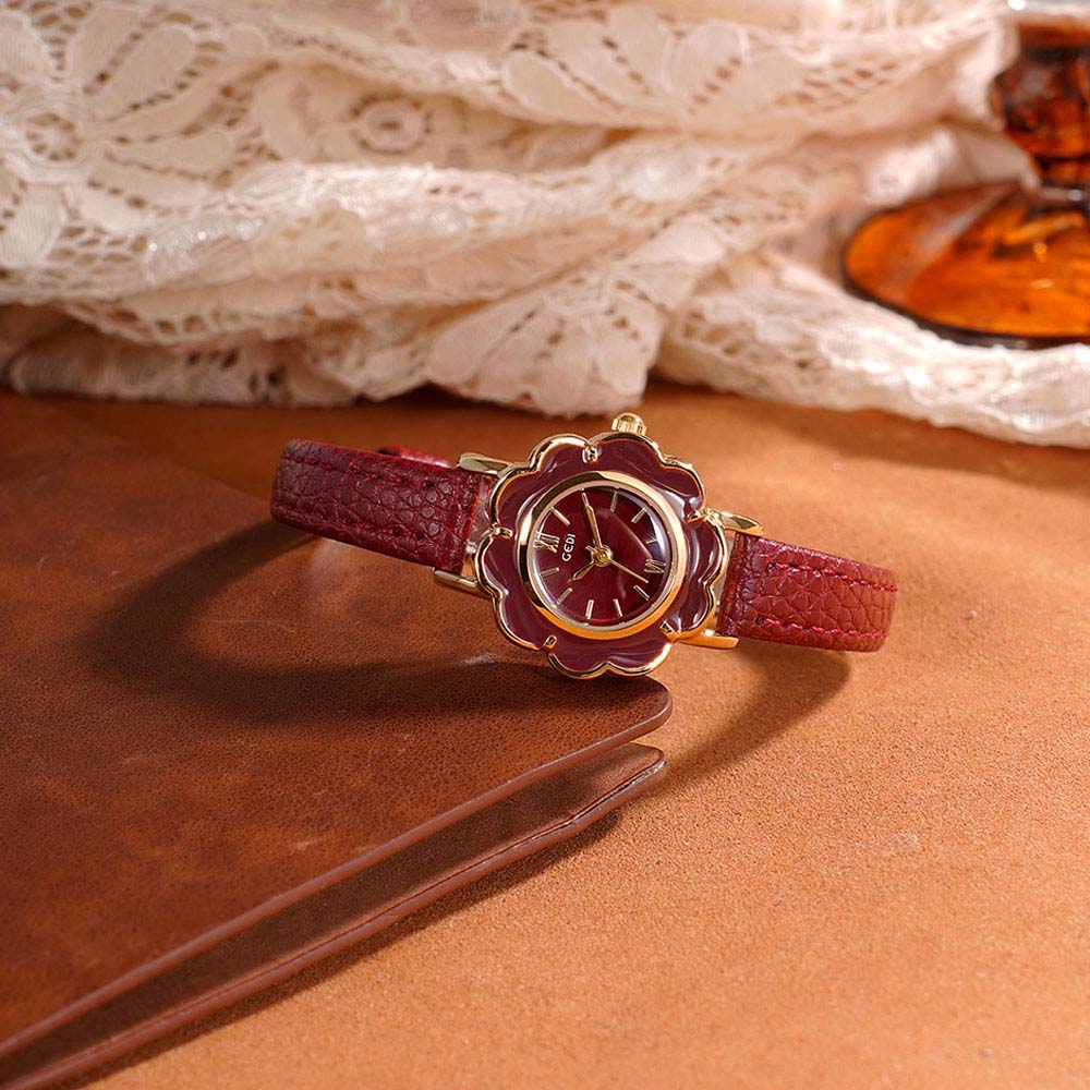 GEDI High-End Retro Floral  Wa - Luxury Watch With Leather Strap review and price