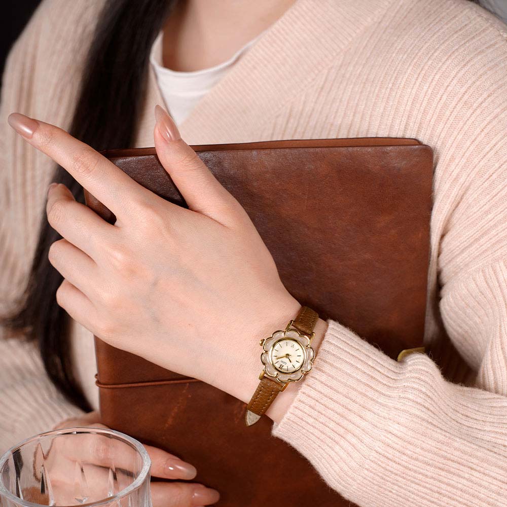 GEDI High-End Retro Floral  Wa - Luxury Watch With Leather Strap review and price