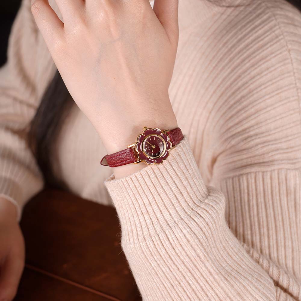 GEDI High-End Retro Floral  Wa - Luxury Watch With Leather Strap review and price