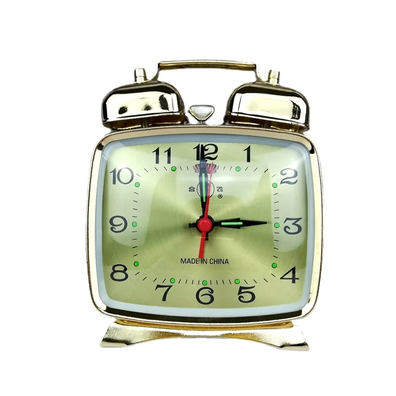 Metal Mechanical Alarm Clock C - Table Watch Luxury review and price