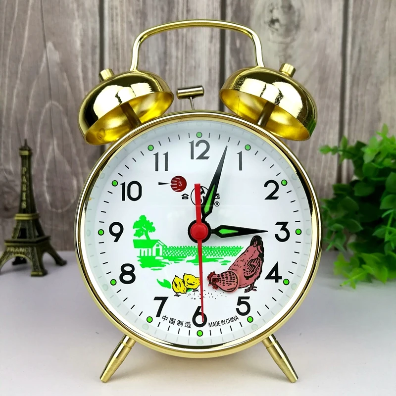Metal Mechanical Alarm Clock C - Table Watch Luxury review and price