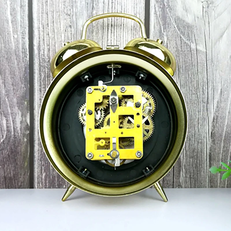 Metal Mechanical Alarm Clock C - Table Watch Luxury review and price