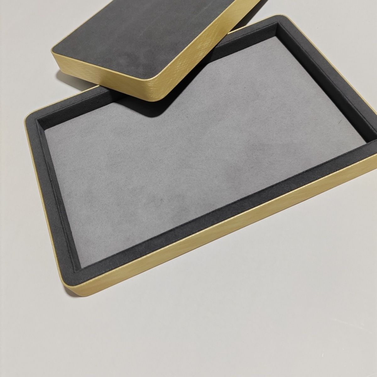 Gray Suede Leather Jewelry Dis - Luxury Watch Photography review and price