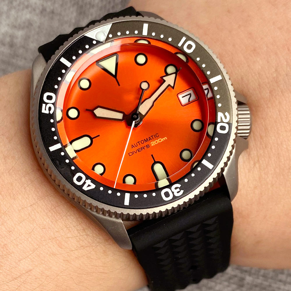 37mm 65g Titanium 20ATM Diver  - Titanium Sport Watch review and price