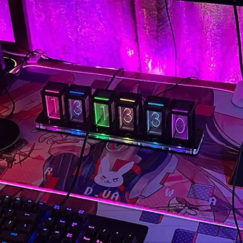 Table Clock Diy Kit Led RGB Di - Table Watch Luxury review and price