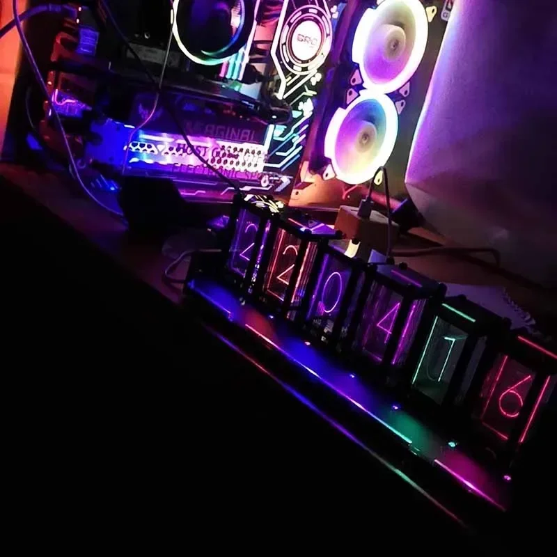 Table Clock Diy Kit Led RGB Di - Table Watch Luxury review and price