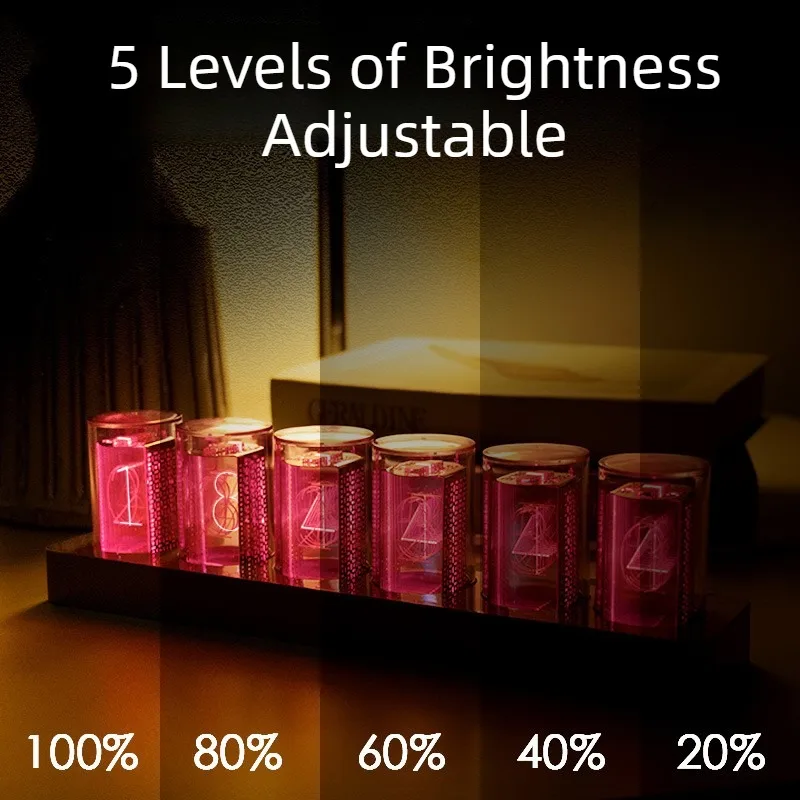 Nixie Tube Table Clock LED Dig - Table Watch Luxury review and price