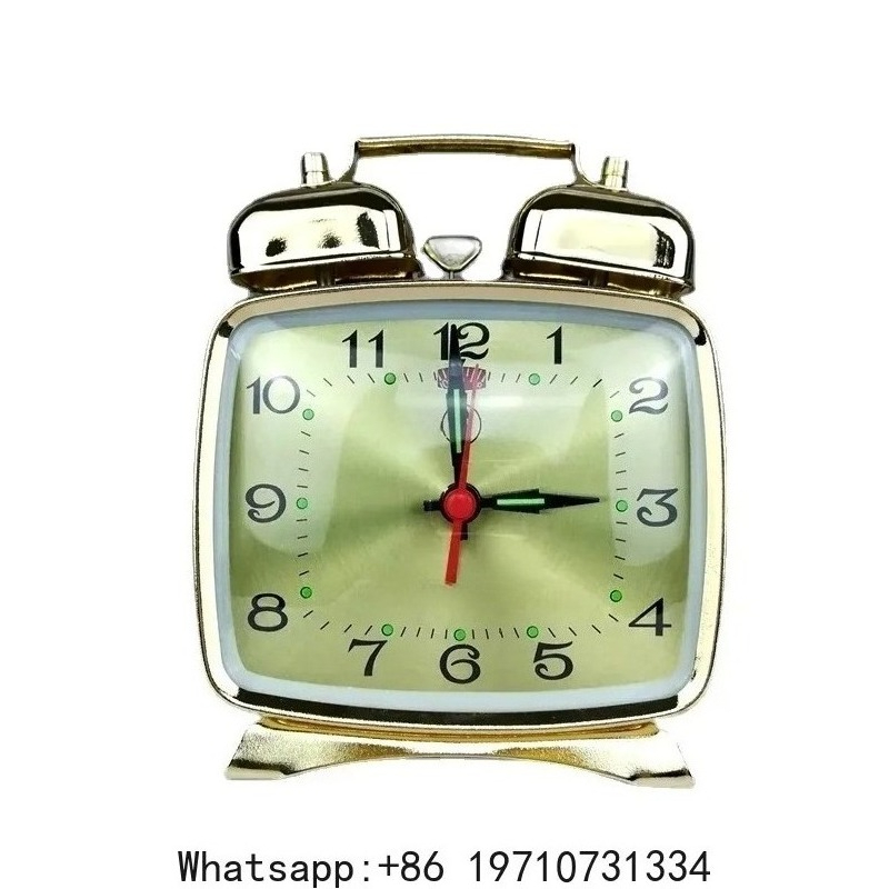 Metal Mechanical Alarm Clock C - Table Watch Luxury review and price