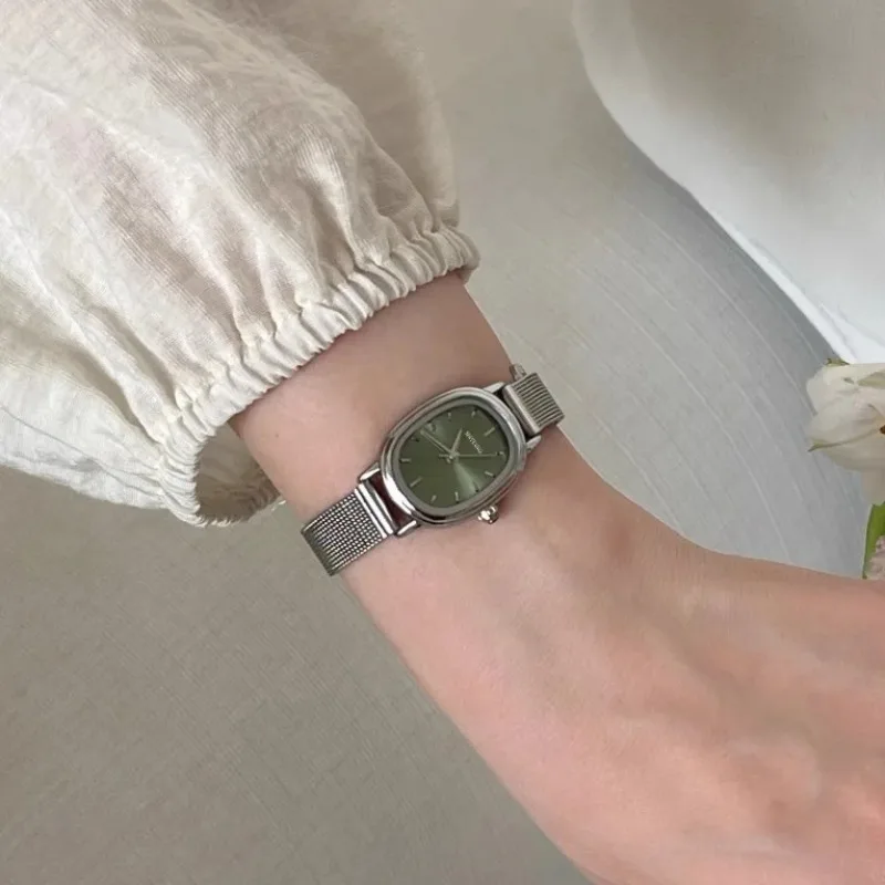 Small Oval Dial Green Watch Si - Luxury Watch Casio review and price